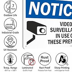 SmartSign "Notice - Video Surveillance in Use on