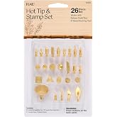 Wood Burning Kit, Set of 26 Art Supplies for Wood Burning Tool Kit, DIY Arts and Crafts, Wood Burning Kit for Adults, Great for Pattern Making, Shading and Texture, By Plaid Enterprises, 11879