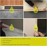 GELINTONG Laminate Door Bar Floor Transition Strip Self Adhesive 200x5cm view 5