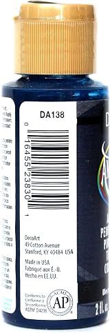 DecoArt Americana Acrylic Multi-Purpose Paint Prussian Blue 2 oz view 2