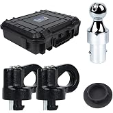 Lrichy 60692 Upgraded 38K Gooseneck Hitch Ball Kit for Ford/GM Puck Systems | 2-5/16'' Ball with Case; Fits Ford F250/F350/F450, Chevy Silverado and GMC Sierra 2500/3500 HD, And Nissan Titan XD