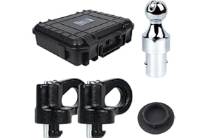 LRICHY 60692, Upgraded 38k 2-5/16 in Hitch Ball Puck System Gooseneck Hitch Kit with Case for Ford F250/F350/F450, Chevrolet Silverado 2500/3500 HD, GMC Sierra 2500/3500 HD Nissan Titan XD