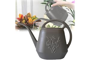 1 Gallon Plastic Watering Can with Comfortable Handle,1 Gallon Watering Can for Outdoor Plants Long Spout Watering Can for In