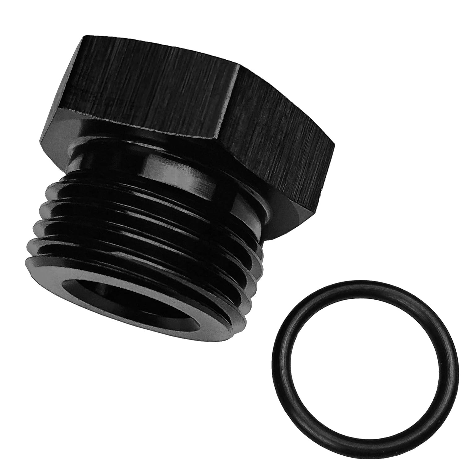 10 AN to 3/8 inch NPT Black Anodized 10AN Male Flare to 3/8 NPT Male Fuel Hose Fitting Adapters