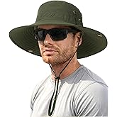 FURTALK Sun Hats for Men Fishing Hat UPF 80+ Foldable Wide Brim Outdoor Hiking Beach Summer Hats
