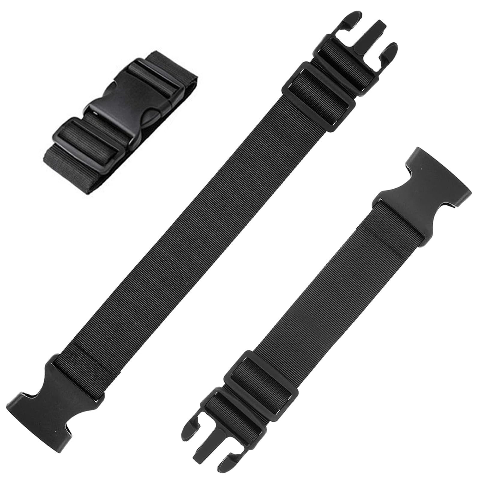 Photo 1 of 2 PCS Extendable Belts with Adjustable Shoulder Straps, Add a Bag Luggage Strap for Suitcase Attachment Strap for Travel Luggage Connect, Elastic Nylon Extension Belt for Handbag, Bags, Crossbody Bag