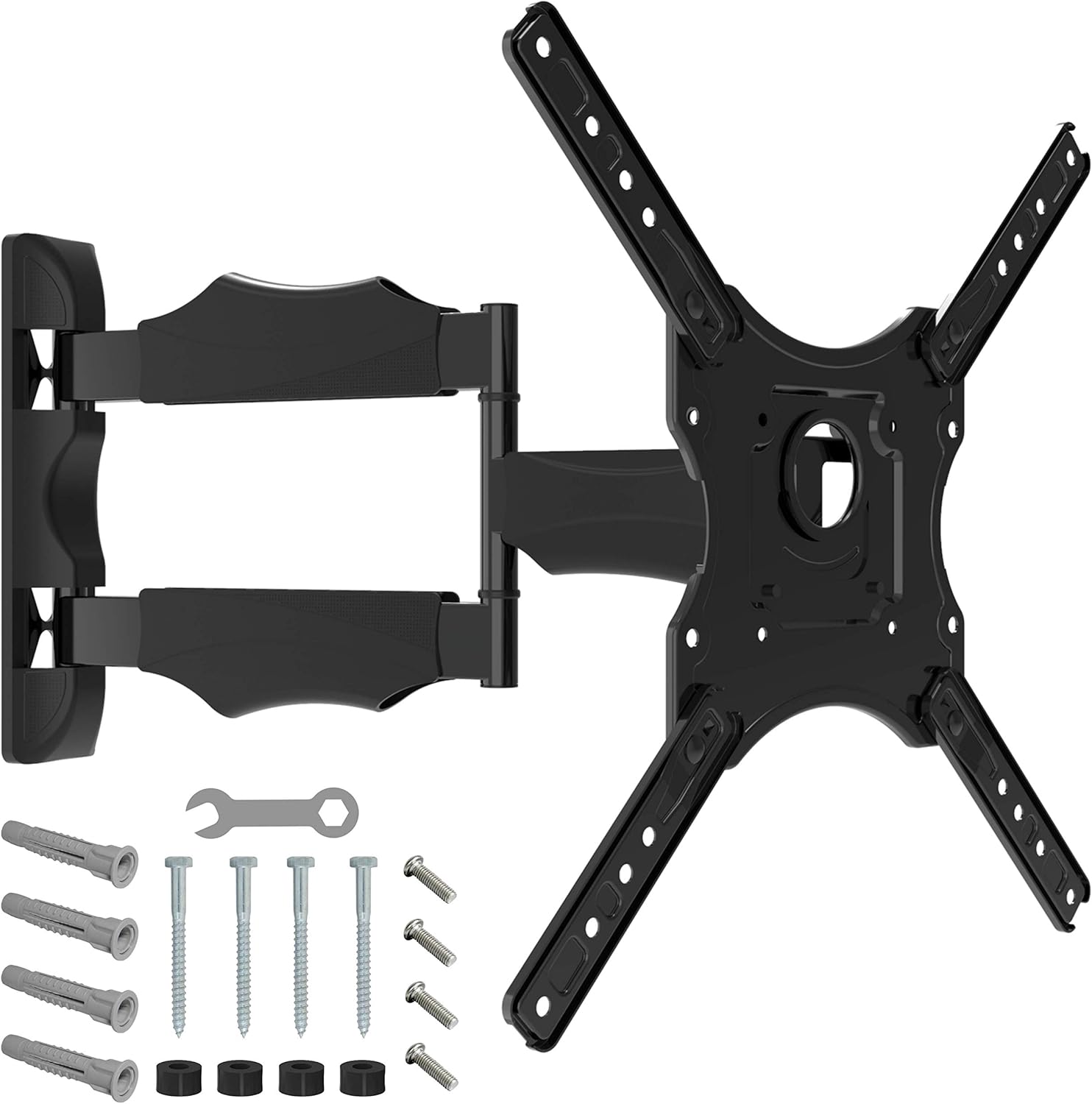 NANOOK full-motion TV wall bracket for 32-55 inch TVs, Schwarz, 32 - 55"