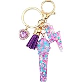 CozyNuukee Kpop Keychain,Glitter Filled Keychain for K-POP Themed Party Fan Meeting Supplies, Kpop Party Favors