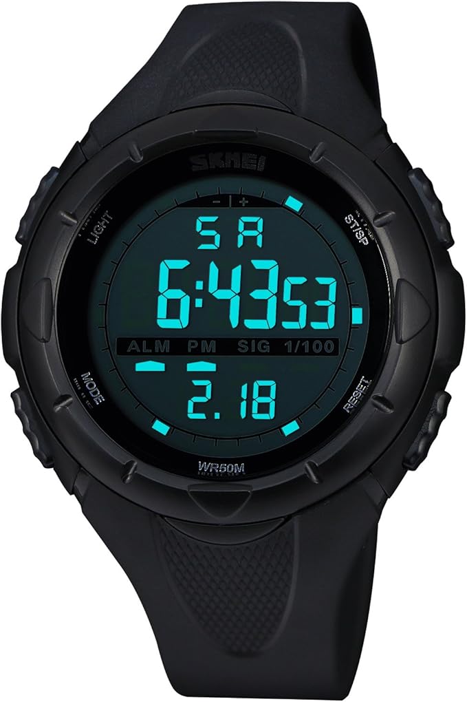 Zeiger Mens Sports Digital Watch 5ATM Waterproof Military Digital