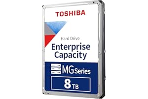 Toshiba MG Series 8TB Internal Enterprise Hard Drive, 3.5" SATA HDD, 7200 RPM, 24/7 Operation, For Server, Hyperscale, Cloud,