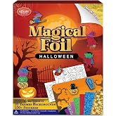 Halloween Crafts for Kids Foil Art No Mess Foil Craft Toy for Kids Ages 4 5 6 7 8 9 10, DIY Activity Kit with Spooky Ghosts, Pumpkins & Bats,Halloween Party Favors Toys & Games for Boys and Girls