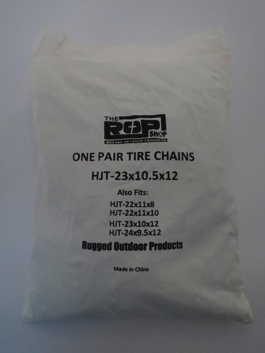 The ROP Shop Pair 2 Link TIRE Chains 23x10.50x12 22x11x8 22x11x10 23x10x12 24x9.5x12 for UTV ATV MaxTrac: Garden & Outdoor