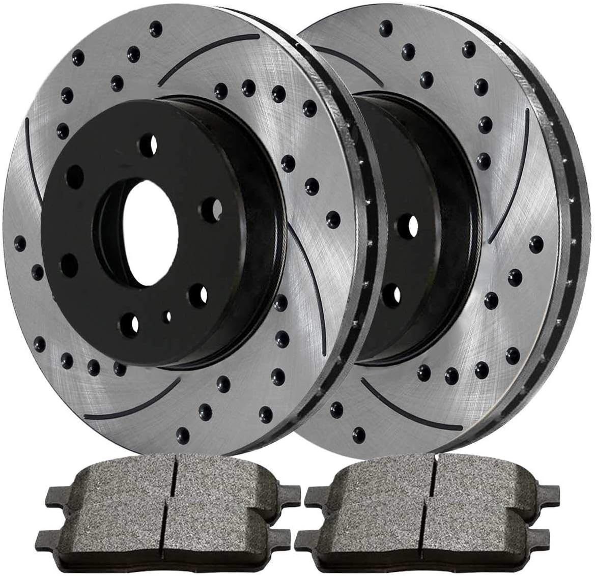 Auto Shack SMK1169PR65152LR Front Drilled and Slotted