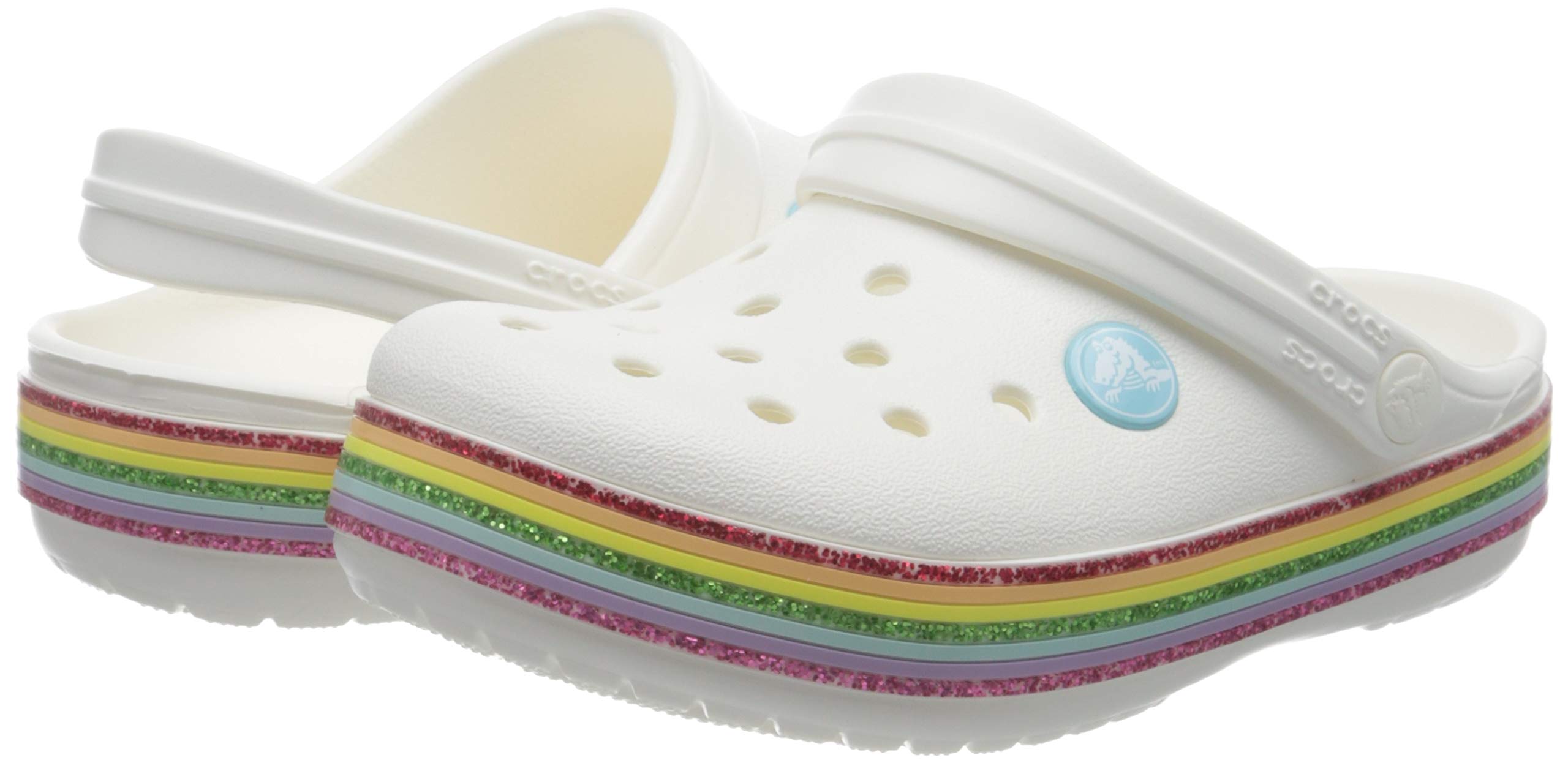 rainbow color crocs