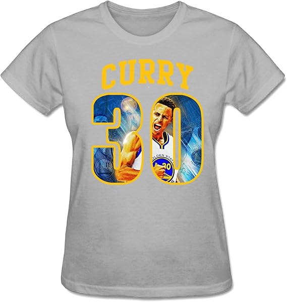 Amazon.com: WuHai Women's Golden State Superstar 30 Steph Curry T-shirts light grey M: Clothing