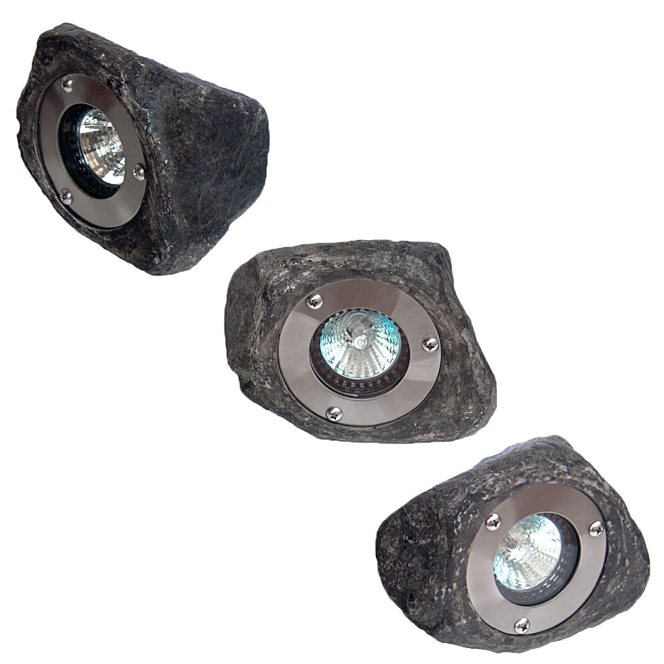 Master Craft LowVoltage Outdoor Rock Light, Set of 3 Amazon.co.uk