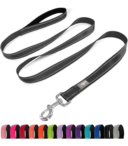 Correa Para Perros De Algodón - 120 Cm Con Asa Acolchada, Estampado Leopardo