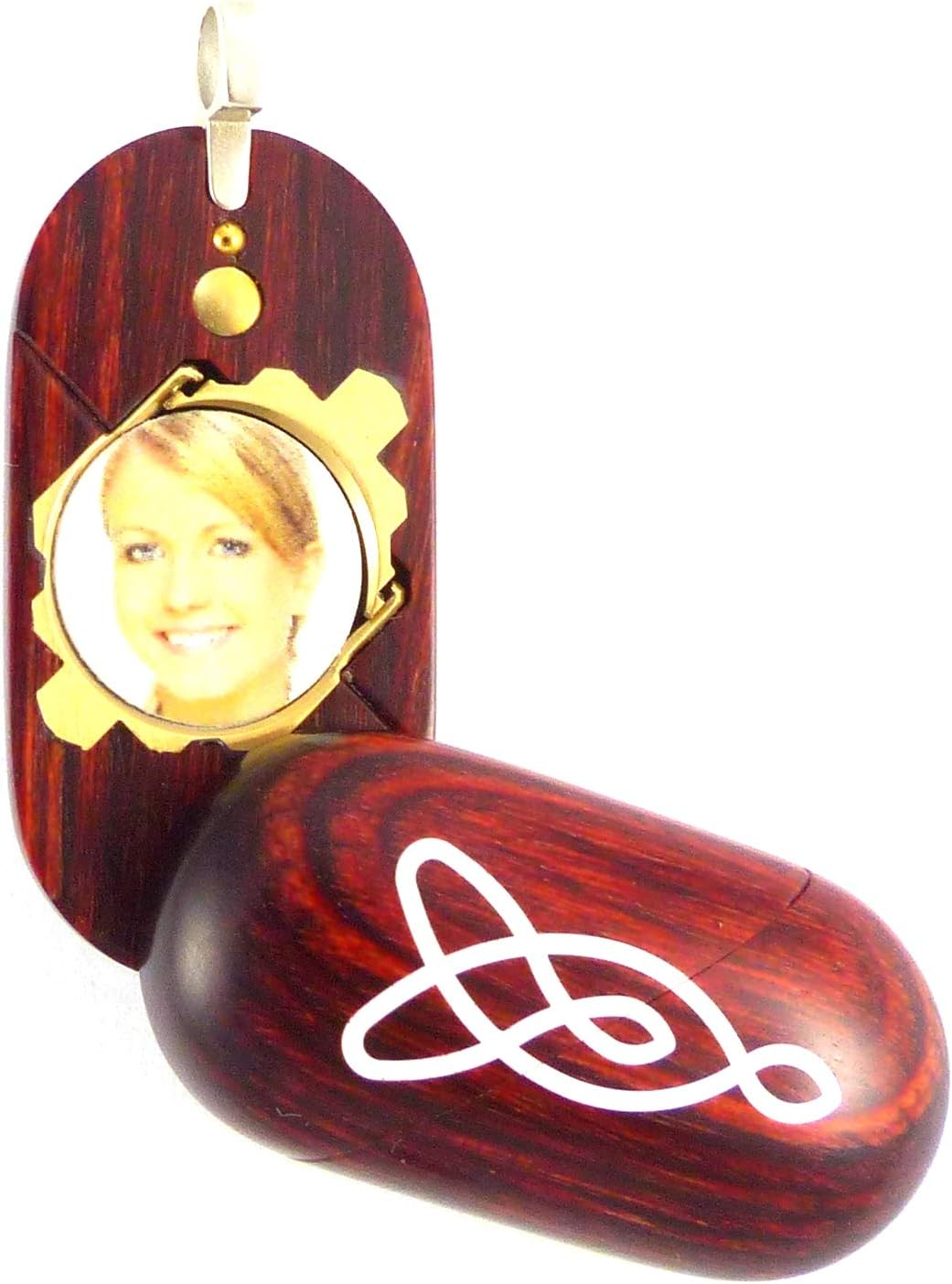Celtic Knot Illusionist Locket Necklace Urn with Secret Compartments for Holding Cremation Ashes, Medications, Notes by Illusion Lockets