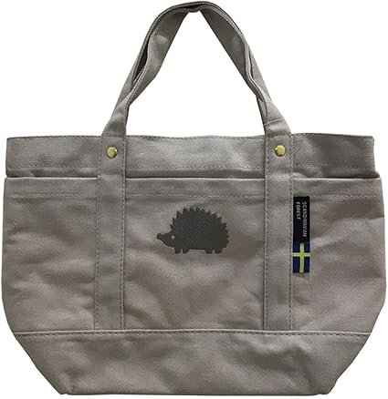 Amazon トートバッグ レディース ランチバッグ お弁当バッグ 帆布 トート バッグ キャンバス生地 ポケット たくさん 外 水筒 お弁当 ミニトートバッグ シンプル 大人 おしゃれ Scandinavian Forest スカンジナビアンフォレスト 帆布トート グレー アンファンス