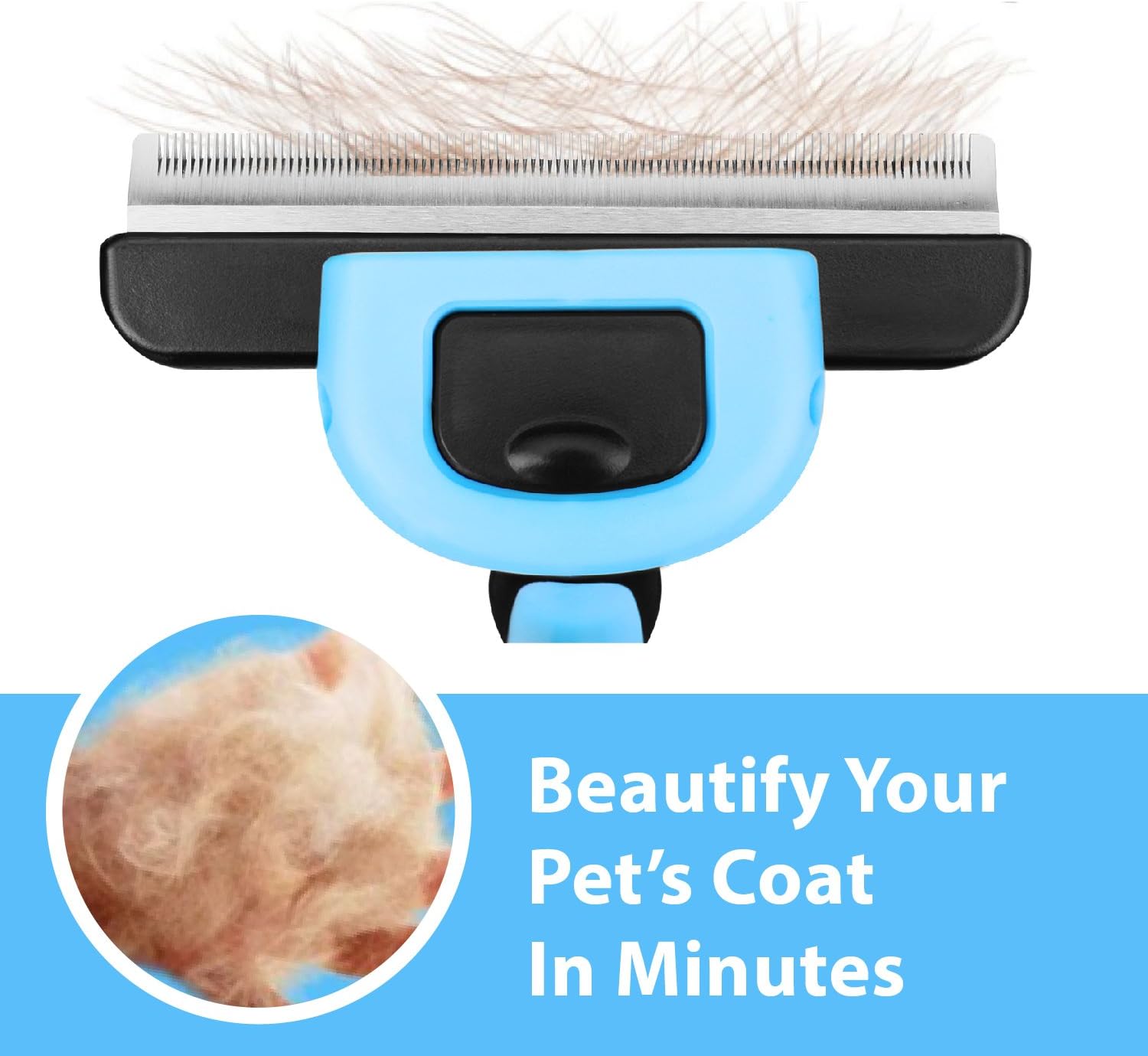 Flexzion Deshedding Dog Brush for Short Haired Dogs & Cats - Image 4