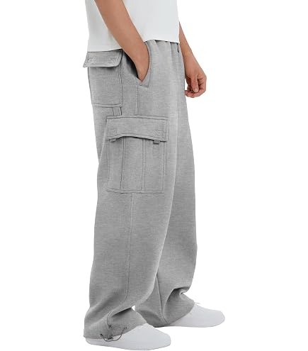 Amazon.com: PRO 5 Fleece Cargo Sweatpants 60/40 Light Heavy Soft