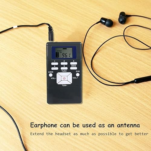 Retekess PR13 Portable FM Radio, Pocket FM Radio Receiver, AAA