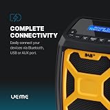 UEME 5W Rugged DAB DAB+ FM Site Radio Bluetooth USB Rechargeable Yellow view 4