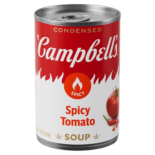 CAMPBELL’S CONDENSED SPICY TOMATO SOUP, 10.5 OZ CAN