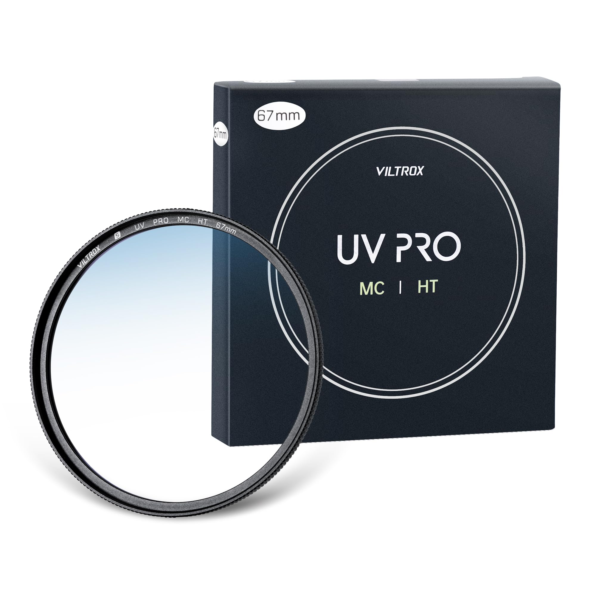 VILTROX 67mm MC UV Protection Filter 18 Multi-Layer Coatings UHD Camera Lens UV Filter, Ultra Hard Coating, Nano Coating, Hydrophobic, Scratch Resistant Ultra-Slim UV Filter for 67mm Camera Lens