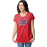 FOCO NFL Womens NFL Team Logo Ladies Fashion Tunic Top Shirt