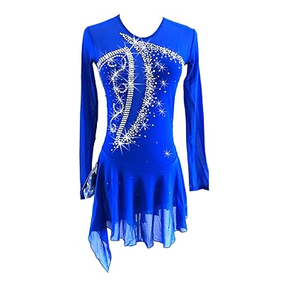 LIUHUO Blue Ice Figure Skating Dress for Girls Women Kuwait | Ubuy