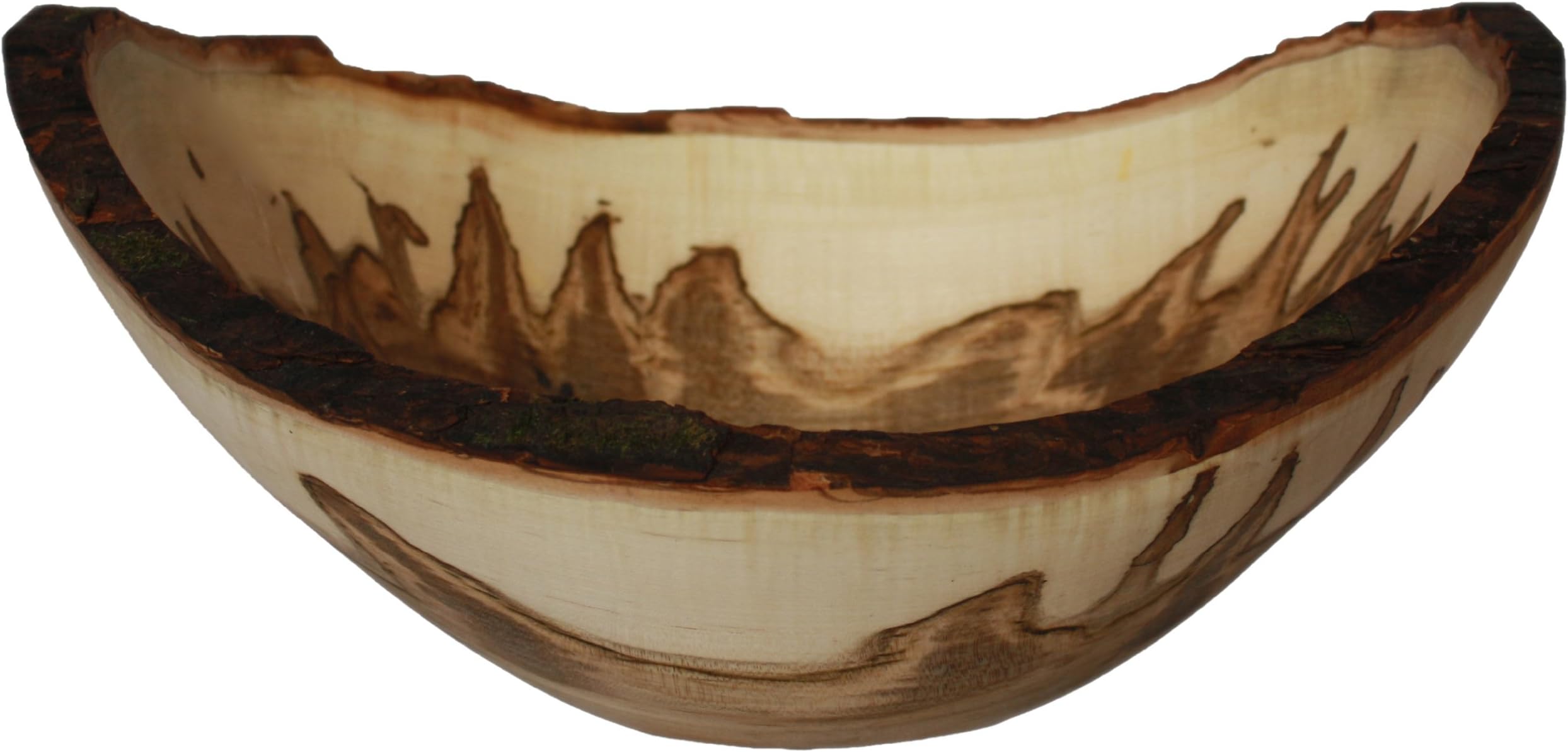 Stinson Studios BBM6 Bark Edge Maple Bowl, 6-7 Serving