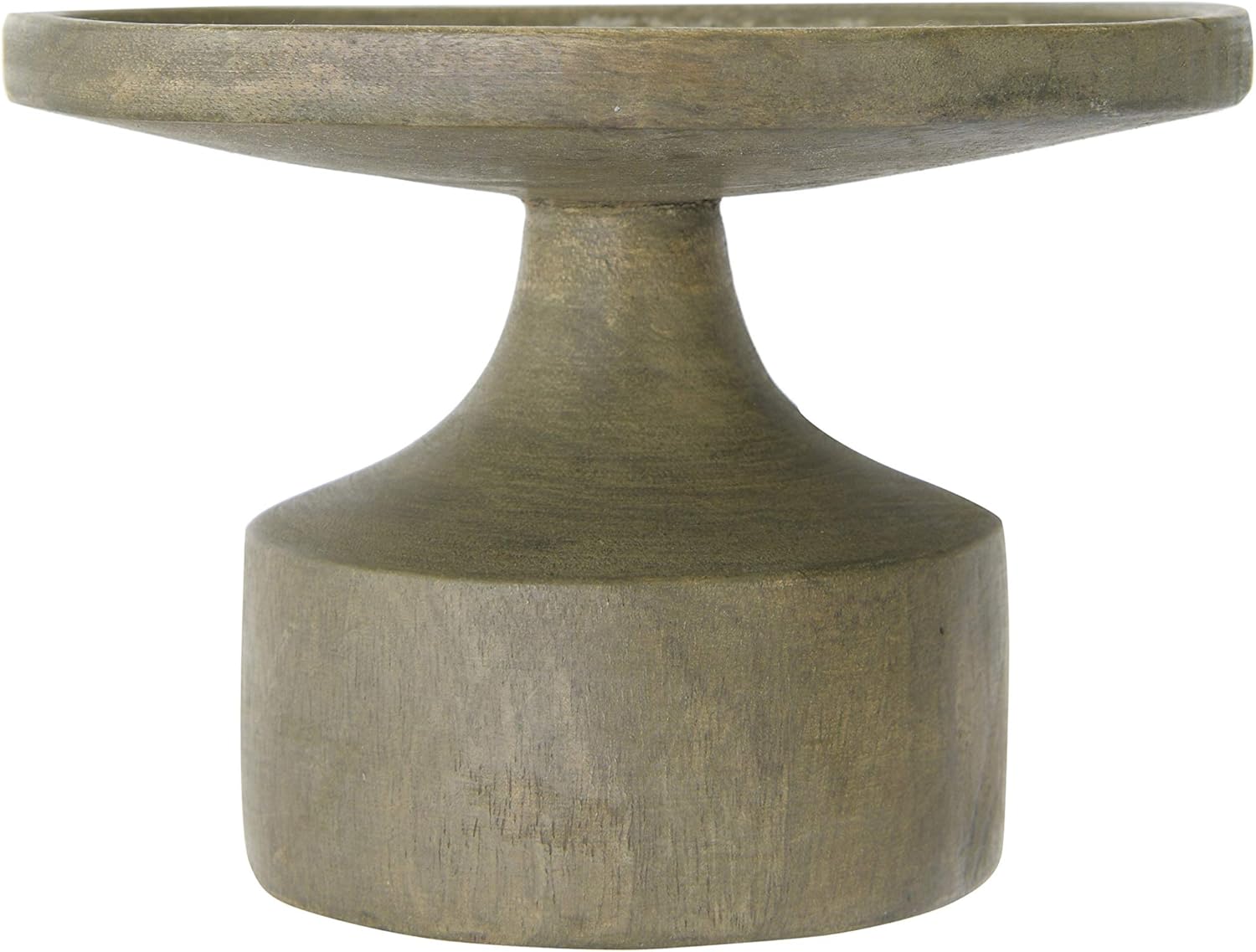 Creative Co-Op DF2258 Mango Wood Candleholder with Blackwash Finish (Holds 6" Pillar Candle Holder, 5", Black: Home & Kitchen