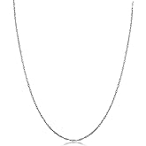 Kooljewelry Womens Singapore Chain Classic - 10k White Gold Singapore Chain Necklace