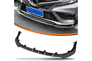 JOYOTO Front Bumper Lip Fit for 2018-2024 Toyota Camry LE SE XSE XLE Hybrid,Glossy Black Car Front Splitter Spoiler Lip for 8th Gen Camry