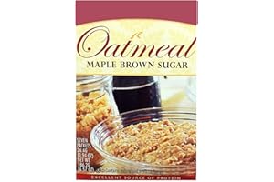 NUTMEG STATE NUTRITION HealthyWise - High Protein Oatmeal, 15g Protein, Low Calorie, High Fiber, Low Sugar, Low Fat, Ideal Protein Compatible, 7 Servings Per Box (Maple Brown Sugar)