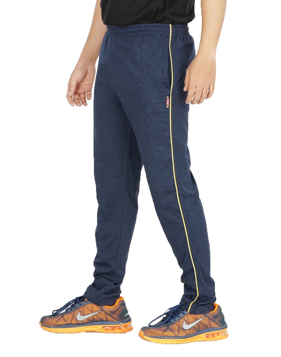 yo republic mens cotton track pant combo offer (pack of 2)