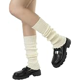 BomKinta Leg Warmers for Women Gift 80s Ruffle Leg Sleeves for Party Yoga | Soft, Fashion, Knit, Calf Accessories, Cute,90s, Halloween