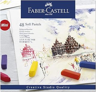 Faber Castell 128248 - Mini Softpastellkreide Studio Quality 48 Etui 48 verschiedene Farben