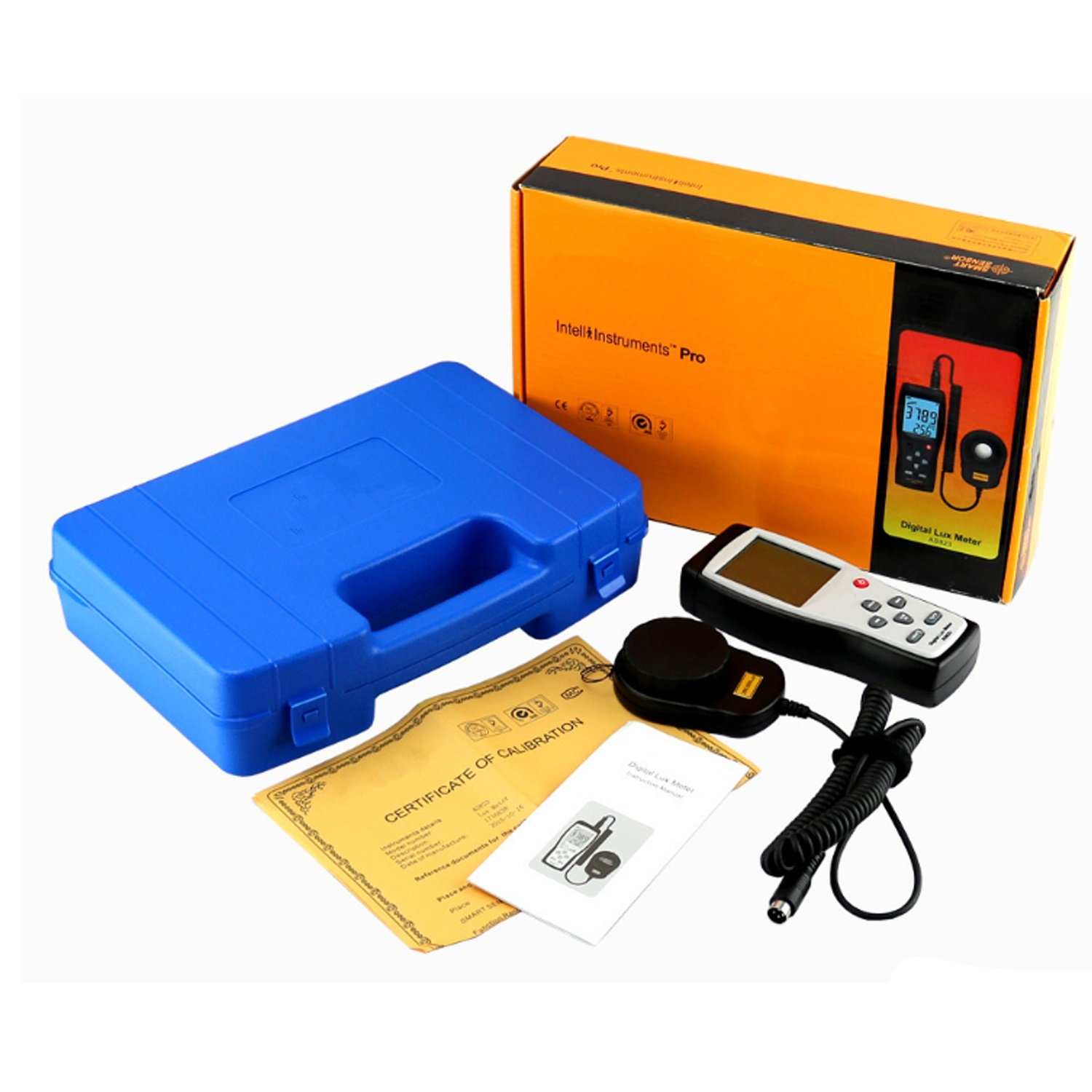 Luxmetro Digitale YF-881D - Misuratore Di Luce Portatile 0.1-400.000 Lux Con Sensore Girevole 270° - Foto 11