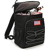 Tactical Backpack Cooler, 25L Cooler Backpack Insulated Leak-Proof, Heavy Duty Large Lunch Backpack, Waterproof Ice Chest Backpack for Men Women Adults Work Daytrip Camping Beach Hiking Accessories