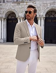 COOFANDY Men Casual Blazer Jacket Lightweight