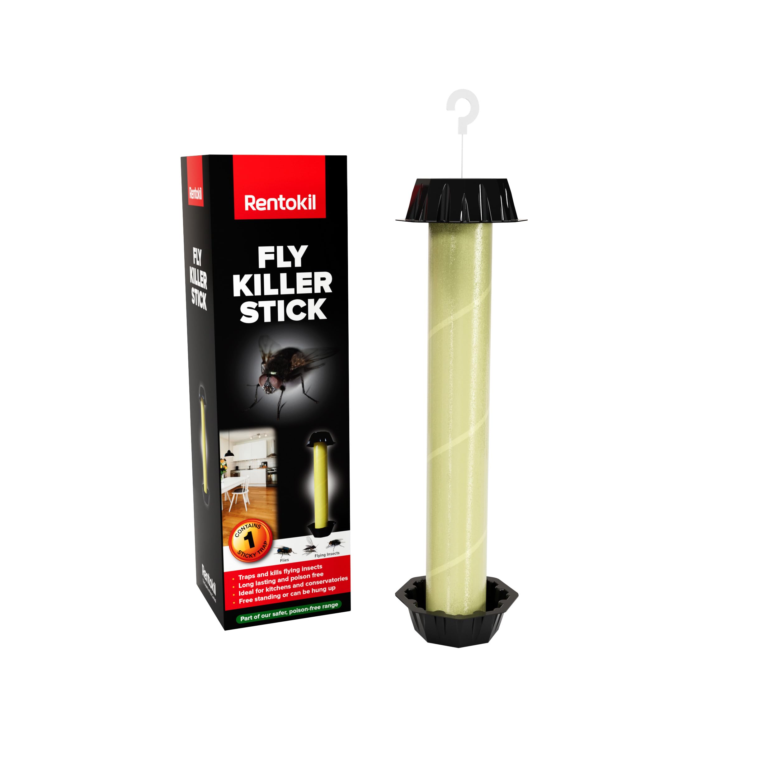 Rentokil FSS01 Fly Killer Stick, Black, 24.2x7x7 cm