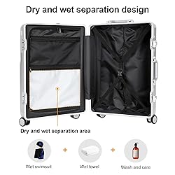 AIWEINY Zipperless Luggage, 22x14x9 Aviation