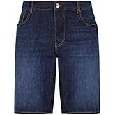 Armani Exchange Mens Slim Fit Dark Blue Denim Bermuda Short