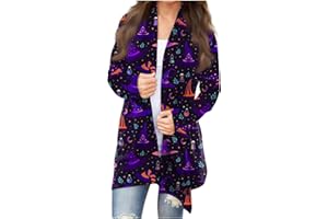COTECRAM Halloween Costumes for Women 2023 Fashion Lightweight Open Front Cardigan Casual Long Sleeve Winter Coats