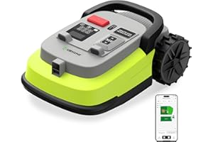 UBHOME Robot Lawn Mower, RTK+AI Vision Robotic Lawnmower for Accurate Navigation & Obstacle Avoidance, Perimeter Wire Free, Smart APP Control, Auto Grass Cutting for 1/4 Acre Lawns up to 55% Slopes