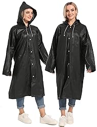 Borogo Rain Ponchos for Adults Reusable 2Pcs