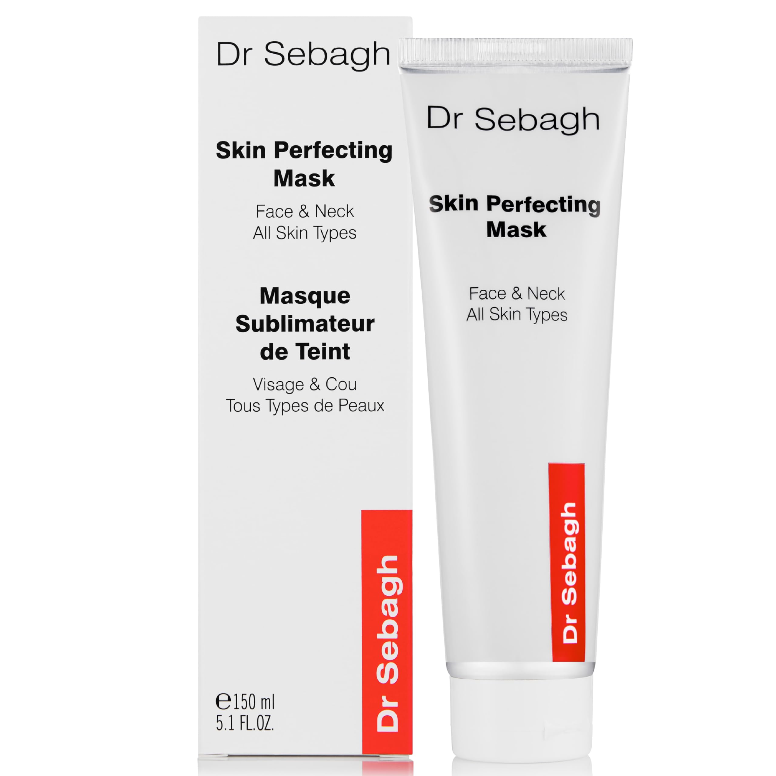 Dr Sebagh Skin Perfecting Mask (150 ml)- Purifying Clay Skin Care Face Mask for Clogged Pores & Excess Oil - Deep Cleansing Skincare Mask - Facemask Skincare for Clear, Refined Skin