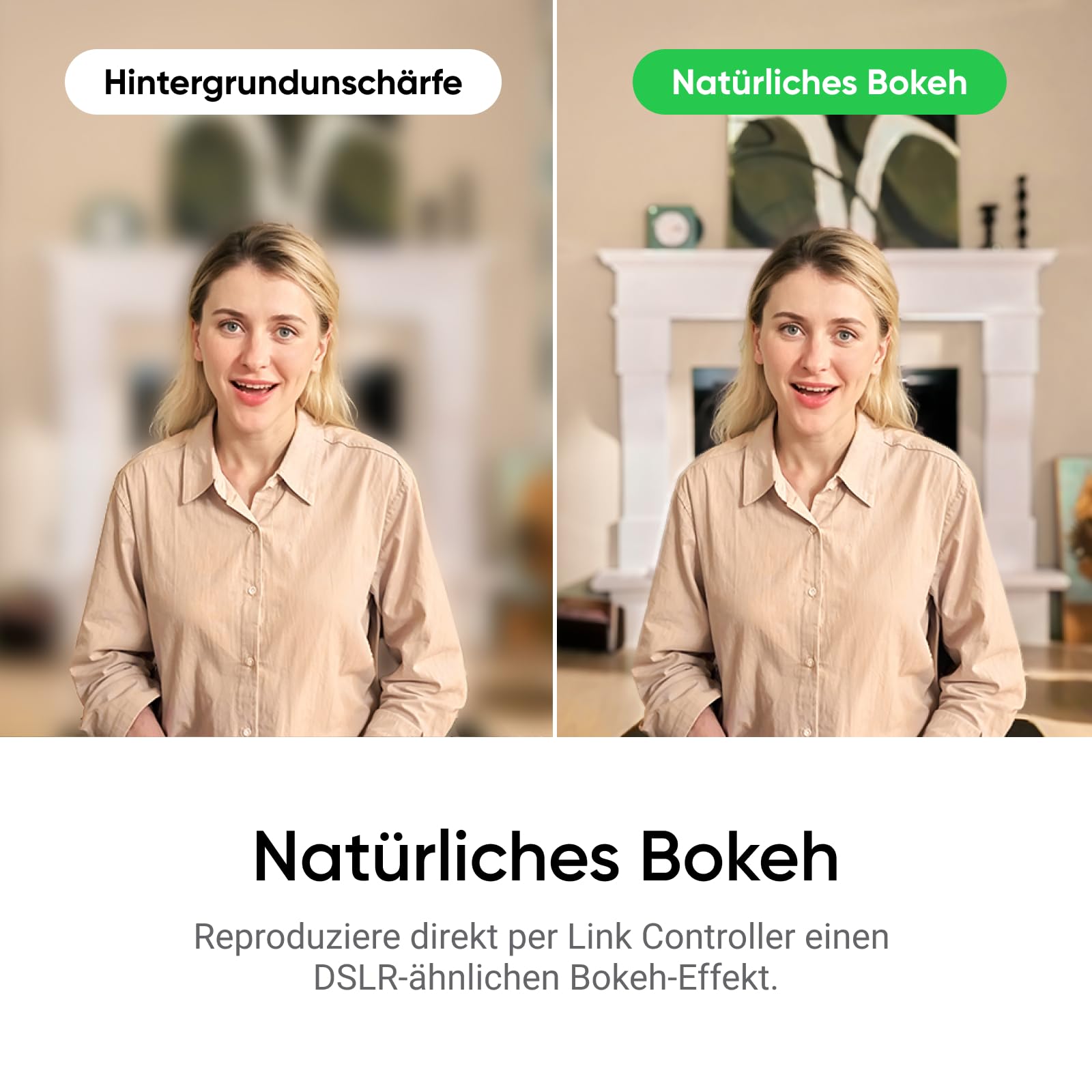 Insta360 Link 2C Standard Bundle Graphitschwarz - 4K Webcam für PC/Mac, 1/2" Sensor, Auto-Framing, HDR, Mikro mit KI-Geräuschunterdrückung, Gestestenkontrolle für Streaming, Videoanrufe, Gaming 4